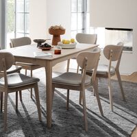 Rowico Home Markham ruokapöytä 140x90 cm valkoöljytty tammi